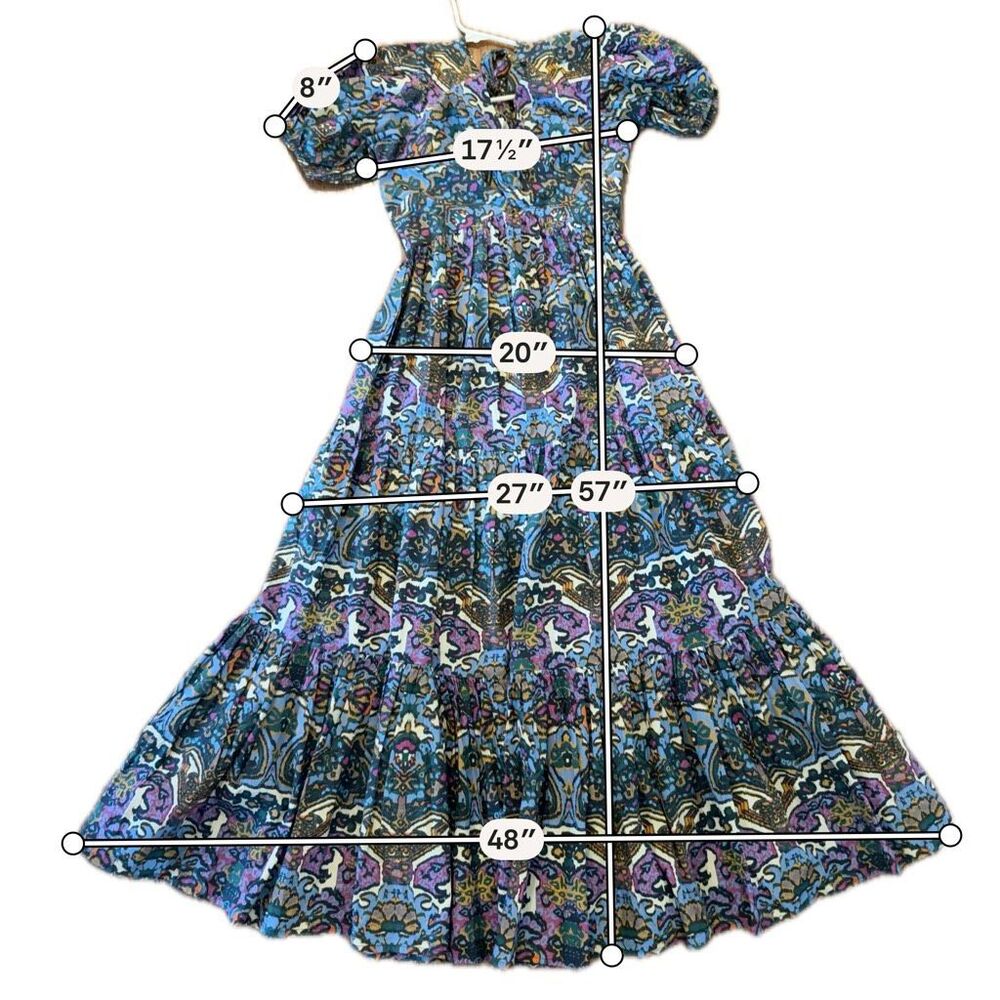 Cleobella NWT evita mosaic ikat maxi dress medium - Picture 10 of 13